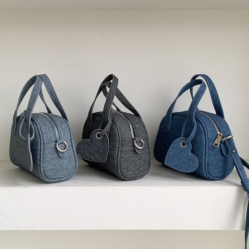 + Set: Charm Bowler Bag Denim FashionChic