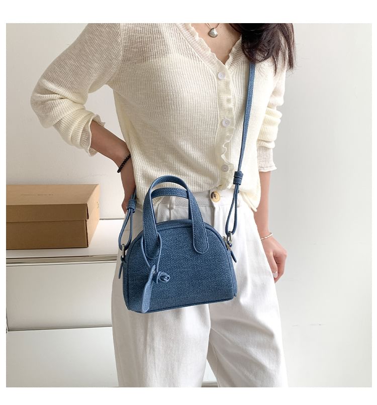 + Set: Charm Bowler Bag Denim FashionChic