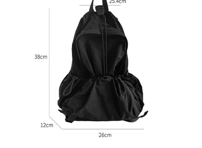 Plain Drawstring Nylon Backpack SpreePicky