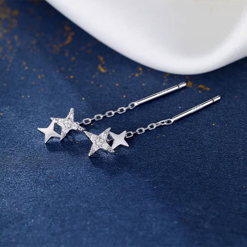 Star Threader Earring / Barbell Earring mySite