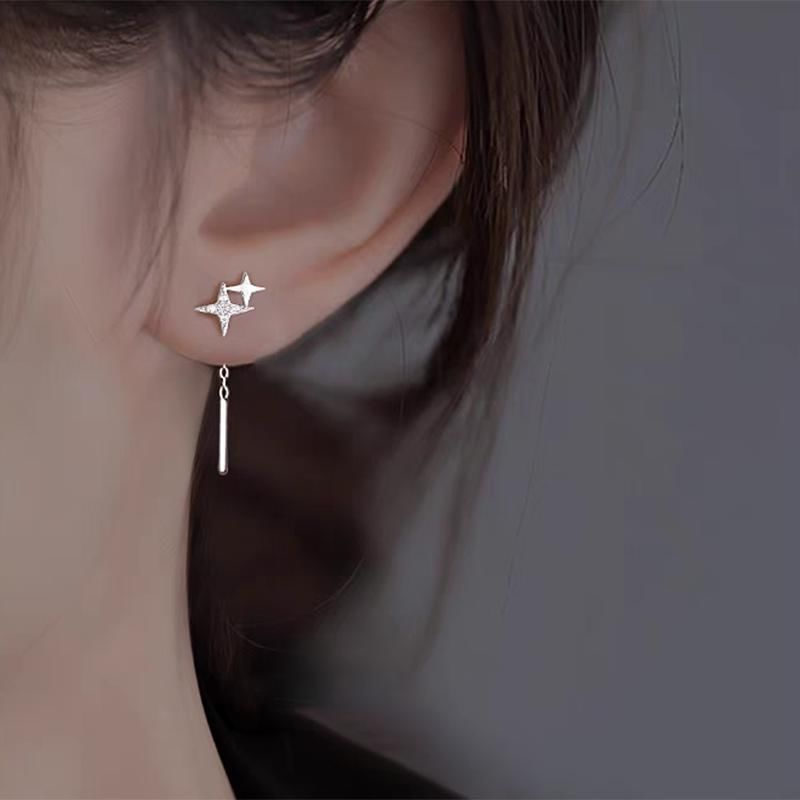 Star Threader Earring / Barbell Earring mySite