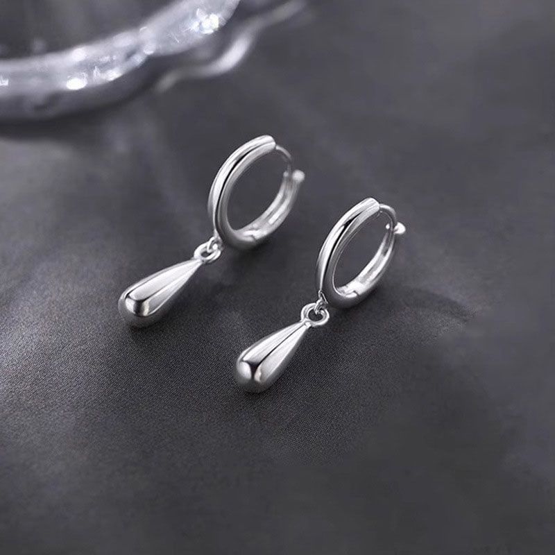 925 Sterling Silver Huggie Drop Earring mySite