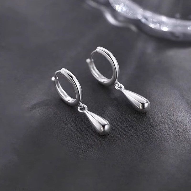 925 Sterling Silver Huggie Drop Earring mySite