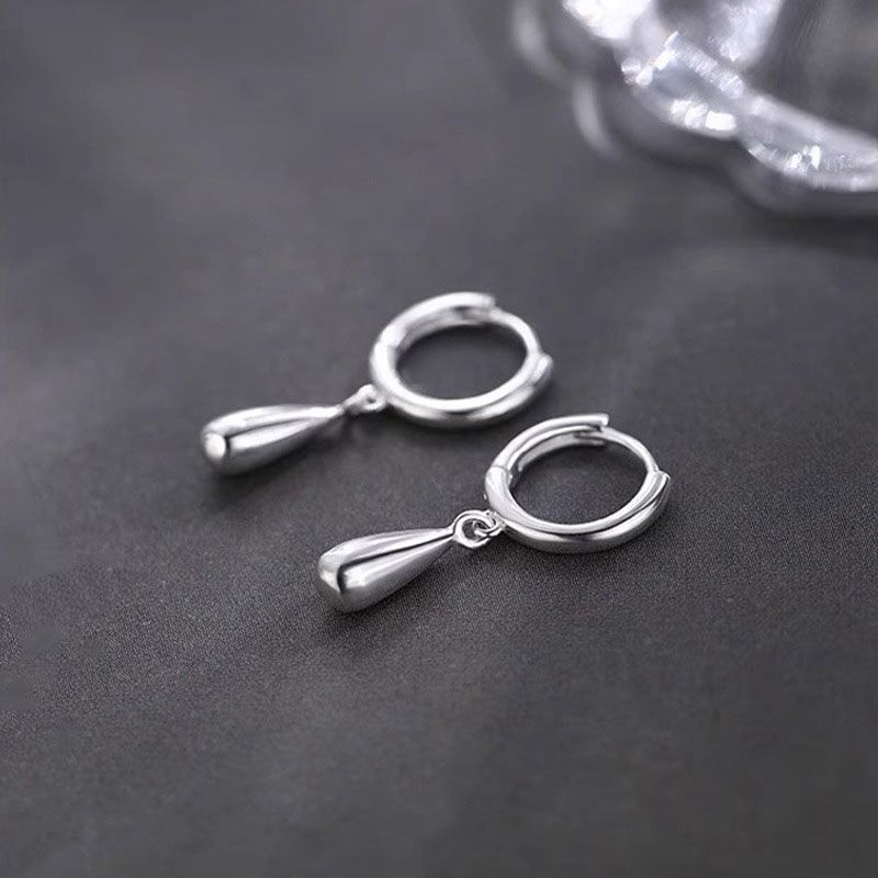 925 Sterling Silver Huggie Drop Earring mySite