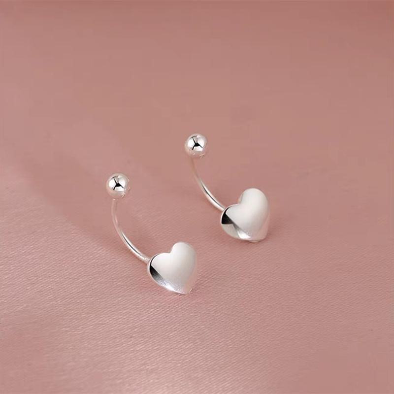 925 Sterling Silver Heart Ear Jacket mySite