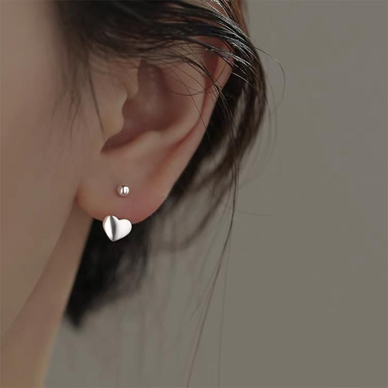 925 Sterling Silver Heart Ear Jacket mySite