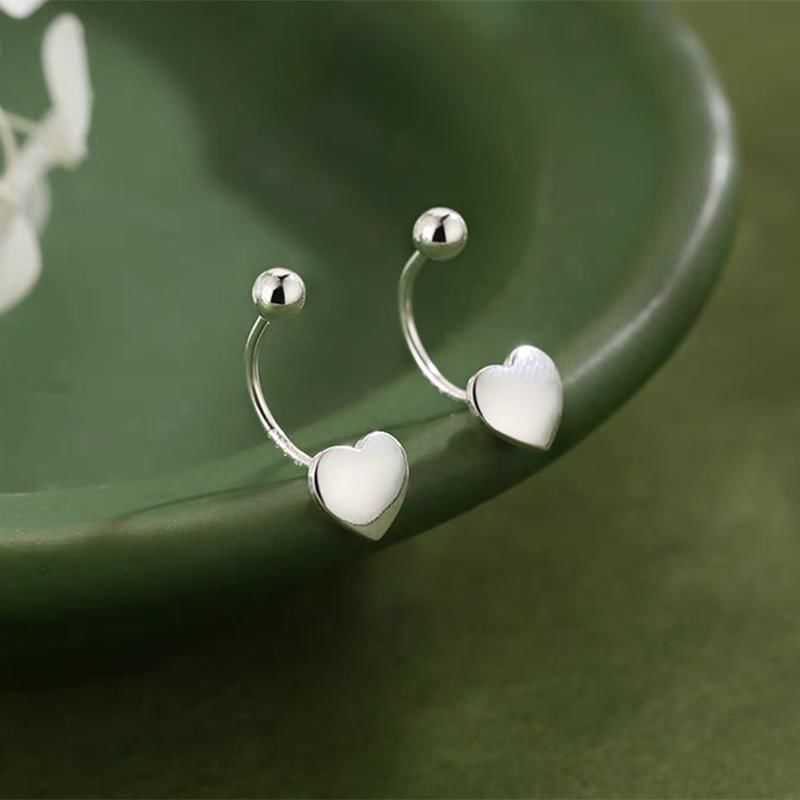 925 Sterling Silver Heart Ear Jacket mySite