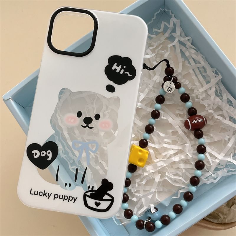 Dog Phone Case / Strap / Set - iPhone 15 Pro Max / 15 Pro / 15 Plus / 15 / 14 Pro Max / 14 Pro / 14 Plus / 14 / 13 Pro Max / 13 Pro / 13 / 13 mini / 12 Pro Max / 12 Pro / 12 / 12 mini / 11 Pro Max / 11 Pro / 11 SpreePicky