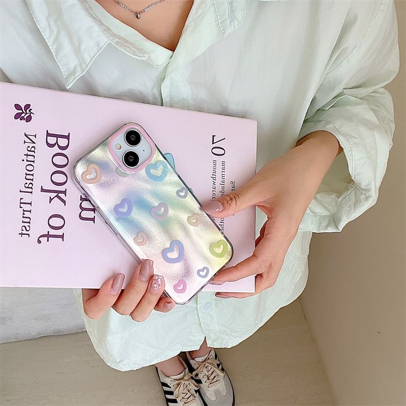 Heart Phone Case - iPhone 15 Pro Max / 15 Pro / 15 Plus / 15 / 14 Pro Max / 14 Pro / 14 Plus / 14 / 13 Pro Max / 13 Pro / 13 / 13 mini / 12 Pro Max / 12 Pro / 12 / 12 mini / 11 Pro Max / 11 Pro / 11 SpreePicky