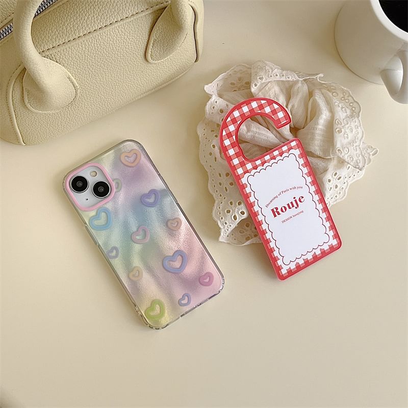 Heart Phone Case - iPhone 15 Pro Max / 15 Pro / 15 Plus / 15 / 14 Pro Max / 14 Pro / 14 Plus / 14 / 13 Pro Max / 13 Pro / 13 / 13 mini / 12 Pro Max / 12 Pro / 12 / 12 mini / 11 Pro Max / 11 Pro / 11 SpreePicky