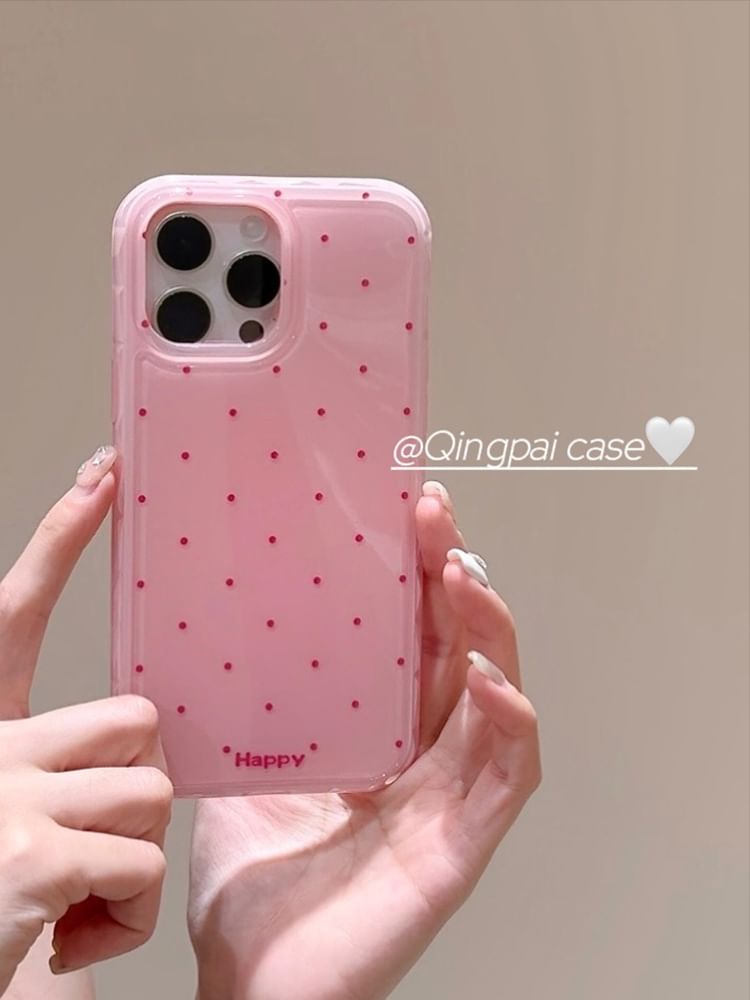 Polka Dot Phone Case - iPhone 15 Pro Max / 15 Pro / 15 Plus / 15 / 14 Pro Max / 14 Pro / 14 Plus / 14 / 13 Pro Max / 13 Pro / 13 / 13 mini / 12 Pro Max / 12 Pro / 12 / 12 mini / 11 Pro Max / 11 Pro / 11 SpreePicky