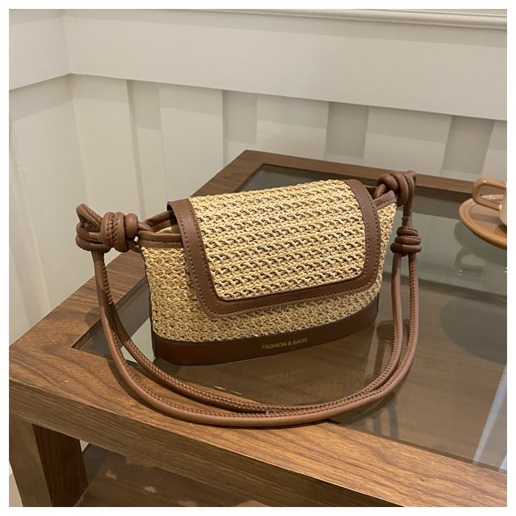 Striped Flap Shoulder Bag SpreePicky