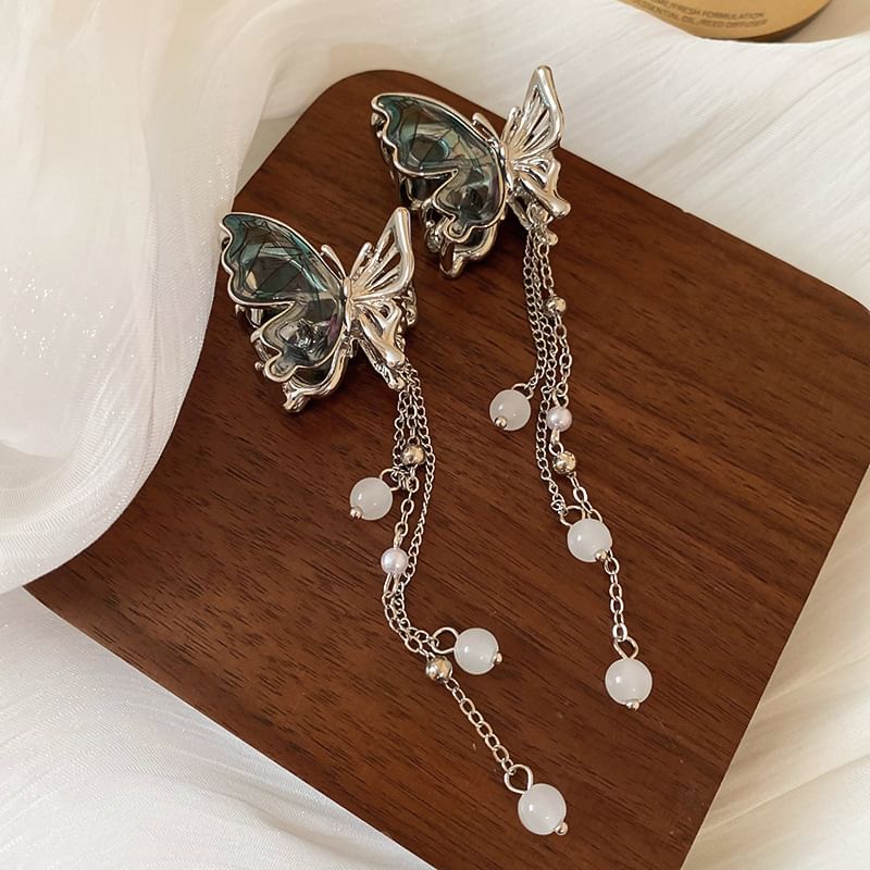 / Clip Butterfly Set Beaded Hair FashionChic