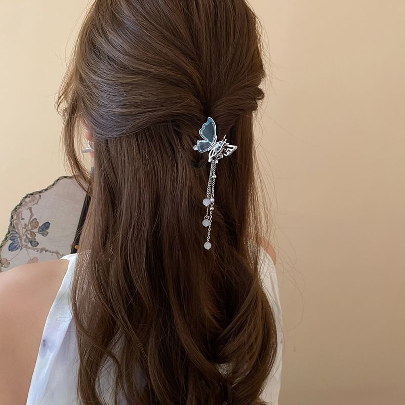 / Clip Butterfly Set Beaded Hair FashionChic