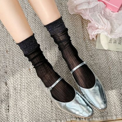 Striped Sheer Socks SpreePicky