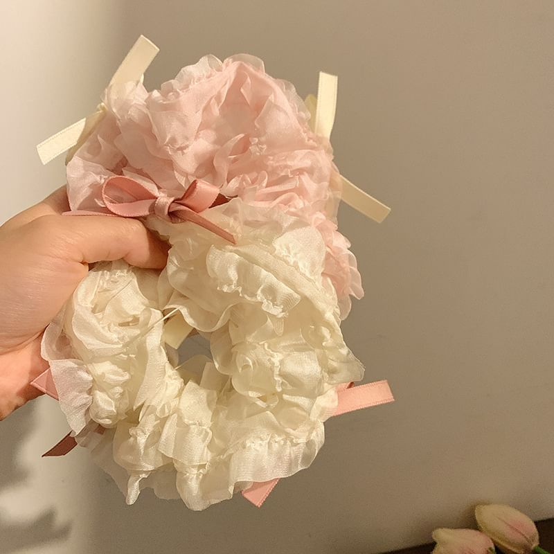 Bow Accent Scrunchie SpreePicky