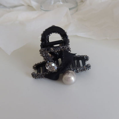 Faux Pearl Glitter Hair Claw SpreePicky