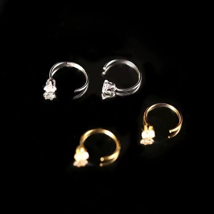 925 Sterling Silver CZ Stud Earring SpreePicky