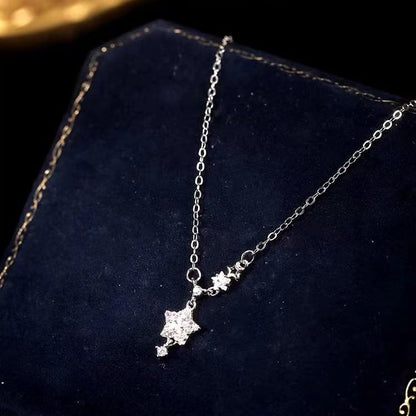 925 Sterling Silver Star Pendant Necklace SpreePicky