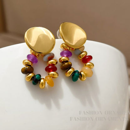 Beaded Glossy Drop Earring SpreePicky