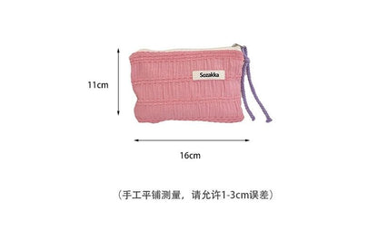 Textured Zip Pouch SpreePicky