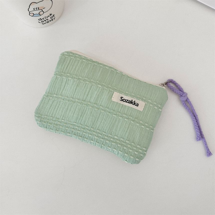 Textured Zip Pouch SpreePicky