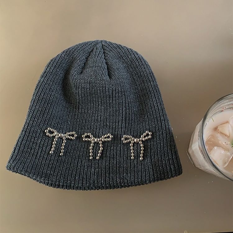 Beaded Ribbon Beanie SpreePicky