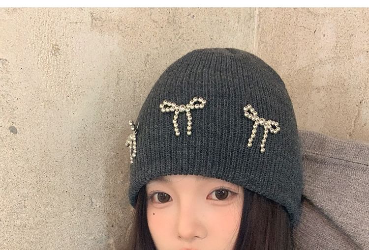 Beaded Ribbon Beanie SpreePicky