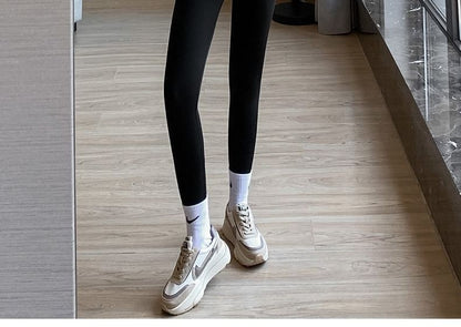 High Waist Two Tone Sports Leggings SpreePicky