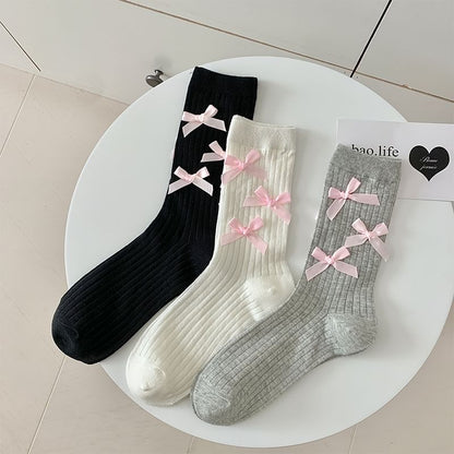 Bowknot Crew Socks SpreePicky