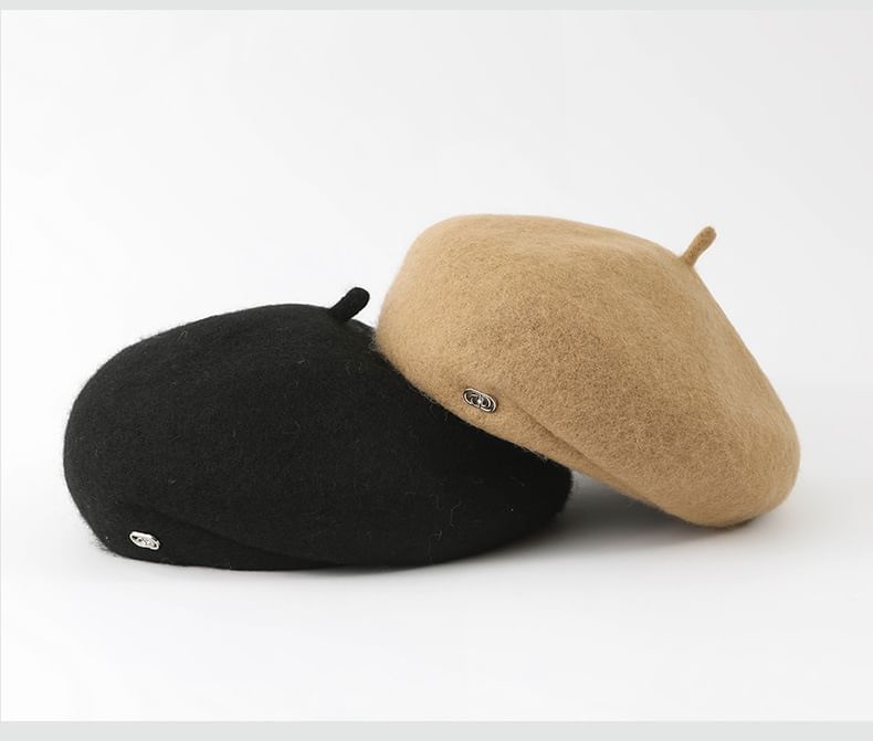 Plain Felt Beret SpreePicky