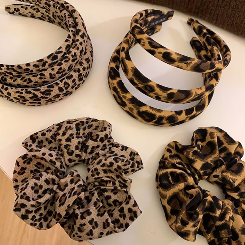 Leopard Print Headband / Scrunchie SpreePicky