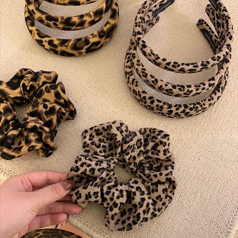 Leopard Print Headband / Scrunchie SpreePicky