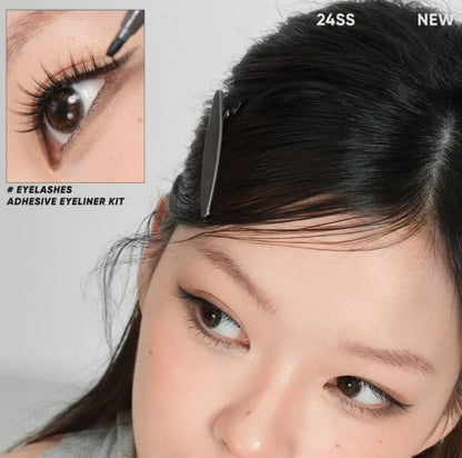 Eyelashes & Adhesive Eyeliner Kit SpreePicky