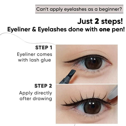 Eyelashes & Adhesive Eyeliner Kit SpreePicky