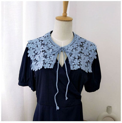 Floral Lace Light Scarf SpreePicky