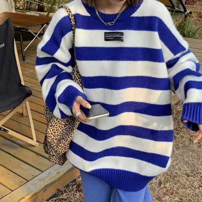 Oversized Striped Sweater in 5 Colors SpreePicky