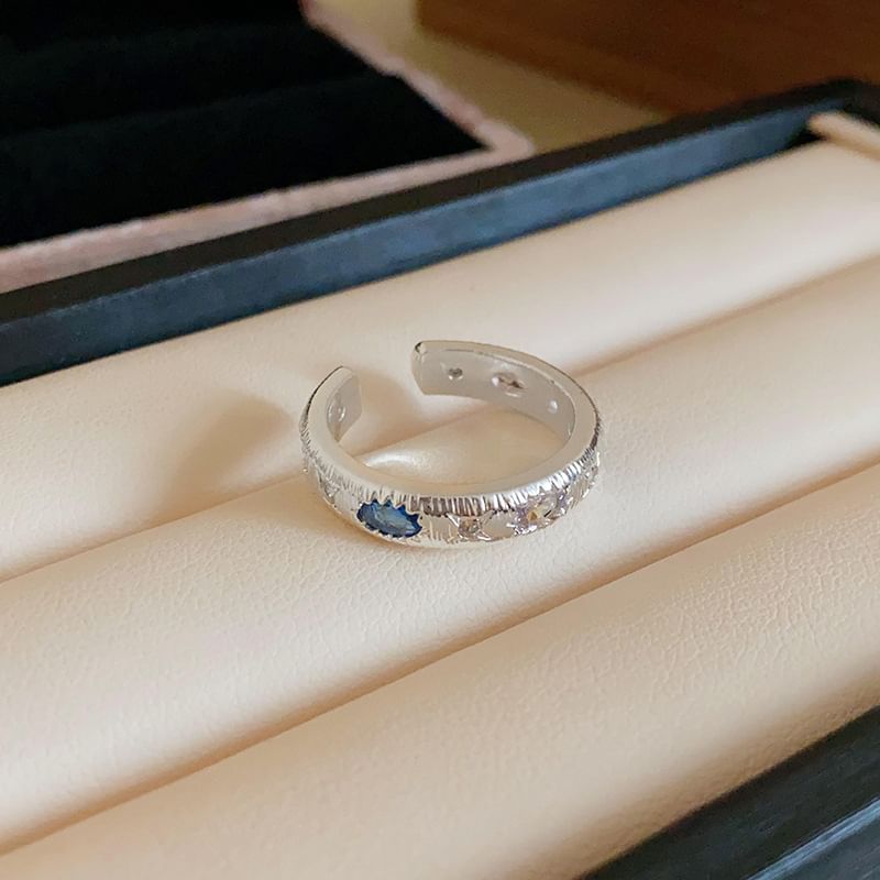 (Various Open Alloy Ring Designs) Rhinestone FashionChic