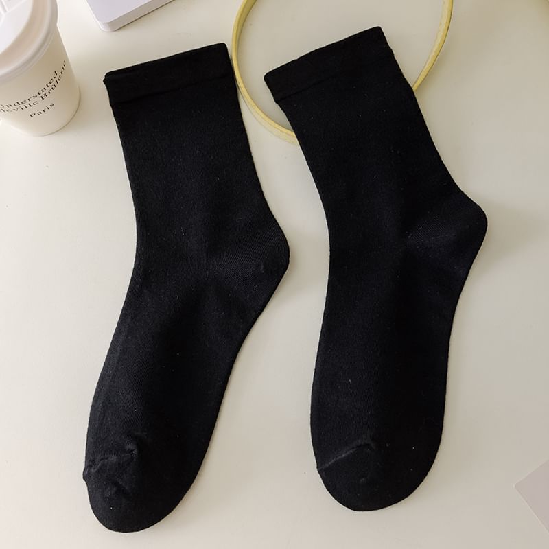 Plain  Crew Socks SpreePicky