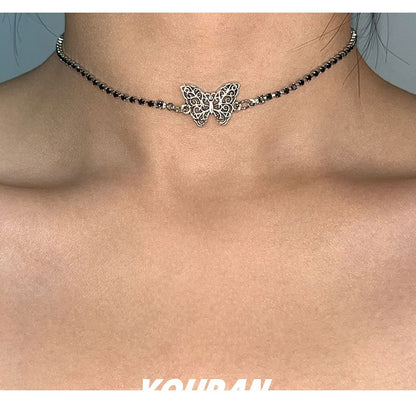 Butterfly Beaded Choker SpreePicky