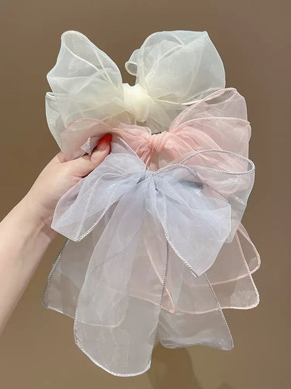 Plain Bow Mesh Headband SpreePicky