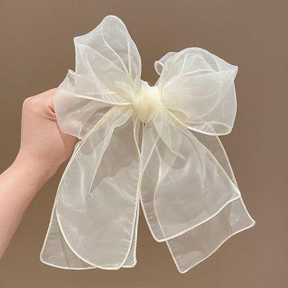 Plain Bow Mesh Headband SpreePicky