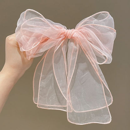 Plain Bow Mesh Headband SpreePicky