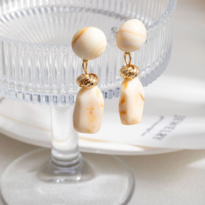 Resin Alloy Dangle Earring SpreePicky