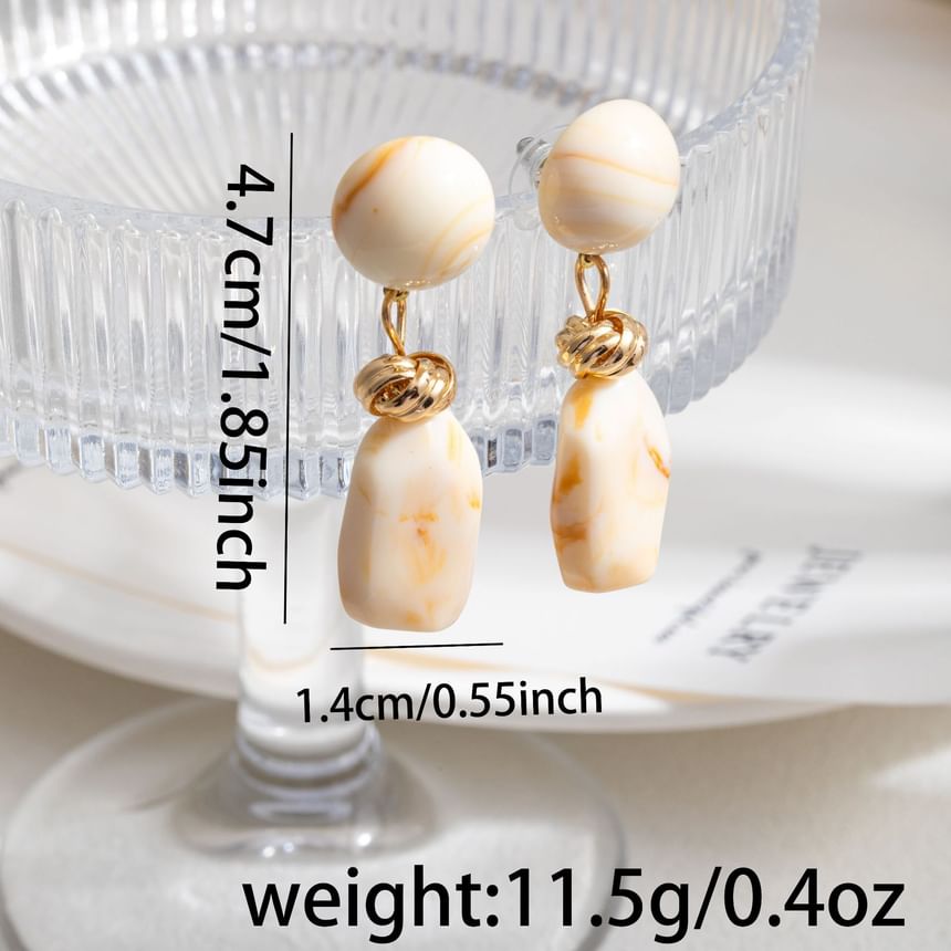 Resin Alloy Dangle Earring SpreePicky