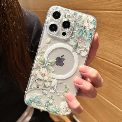 Floral Magnetic (Compatible with MagSafe) Phone Case SpreePicky