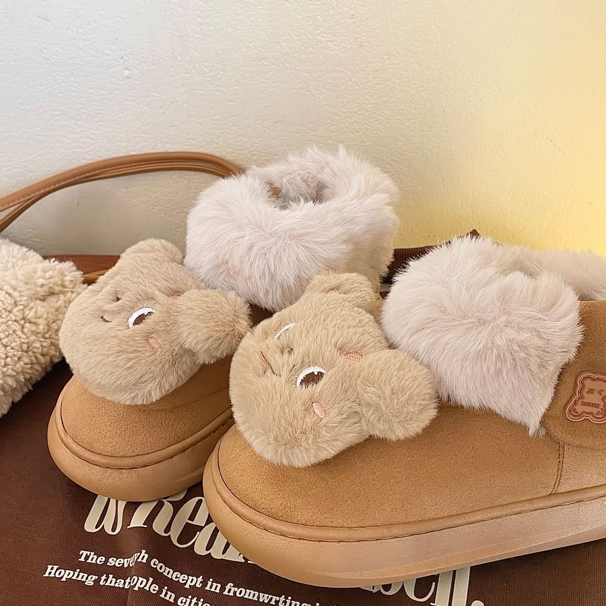 Bear Fluffy Short Snow Boots SpreePicky