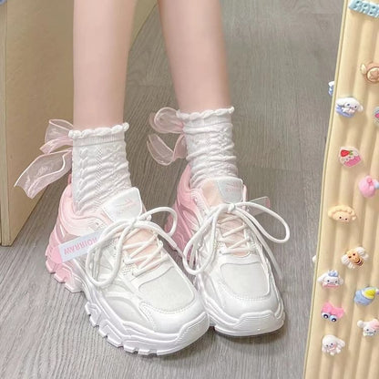 Platform Gradient Mesh Panel Lace SpreePicky