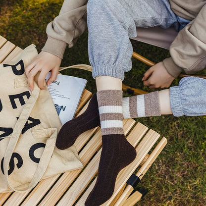 Striped Crew Socks SpreePicky