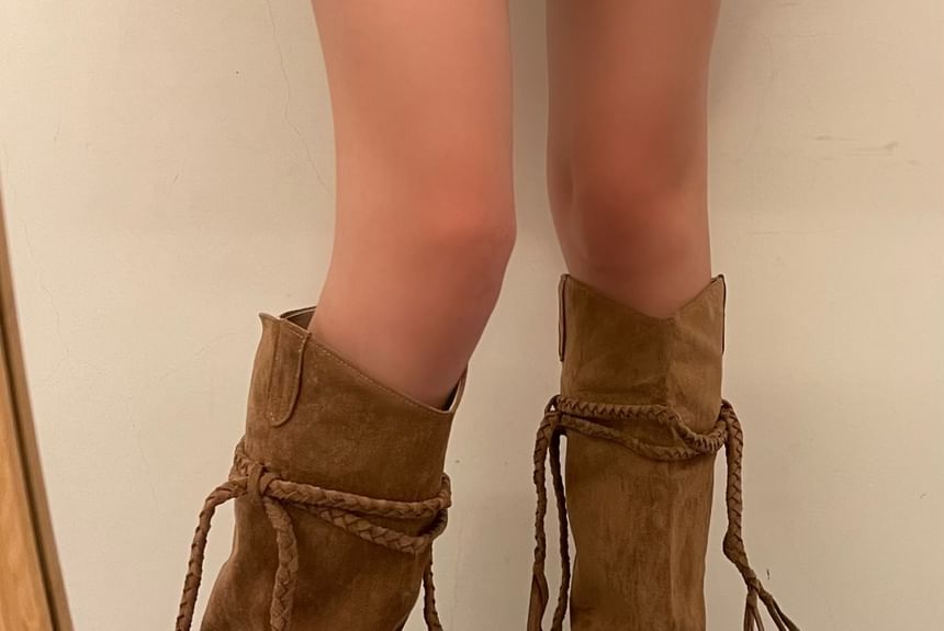 Platform Tassel Knee High Boots SpreePicky